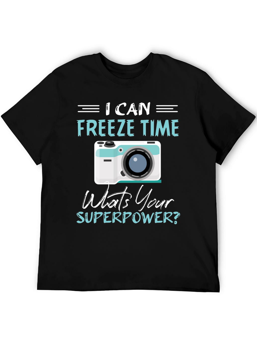 Freeze Time Camera Graphic T-Shirt