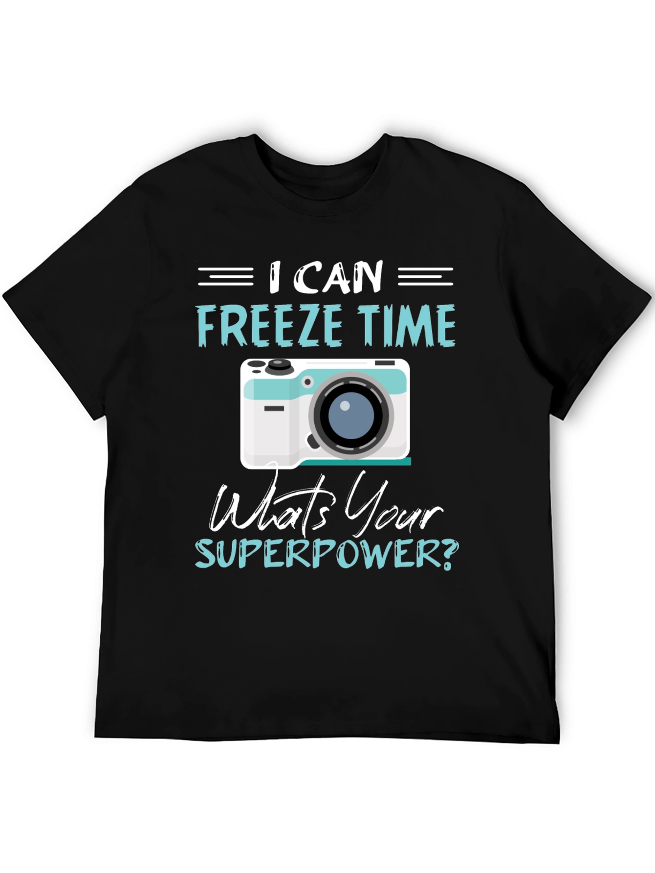 Freeze Time Camera Graphic T-Shirt