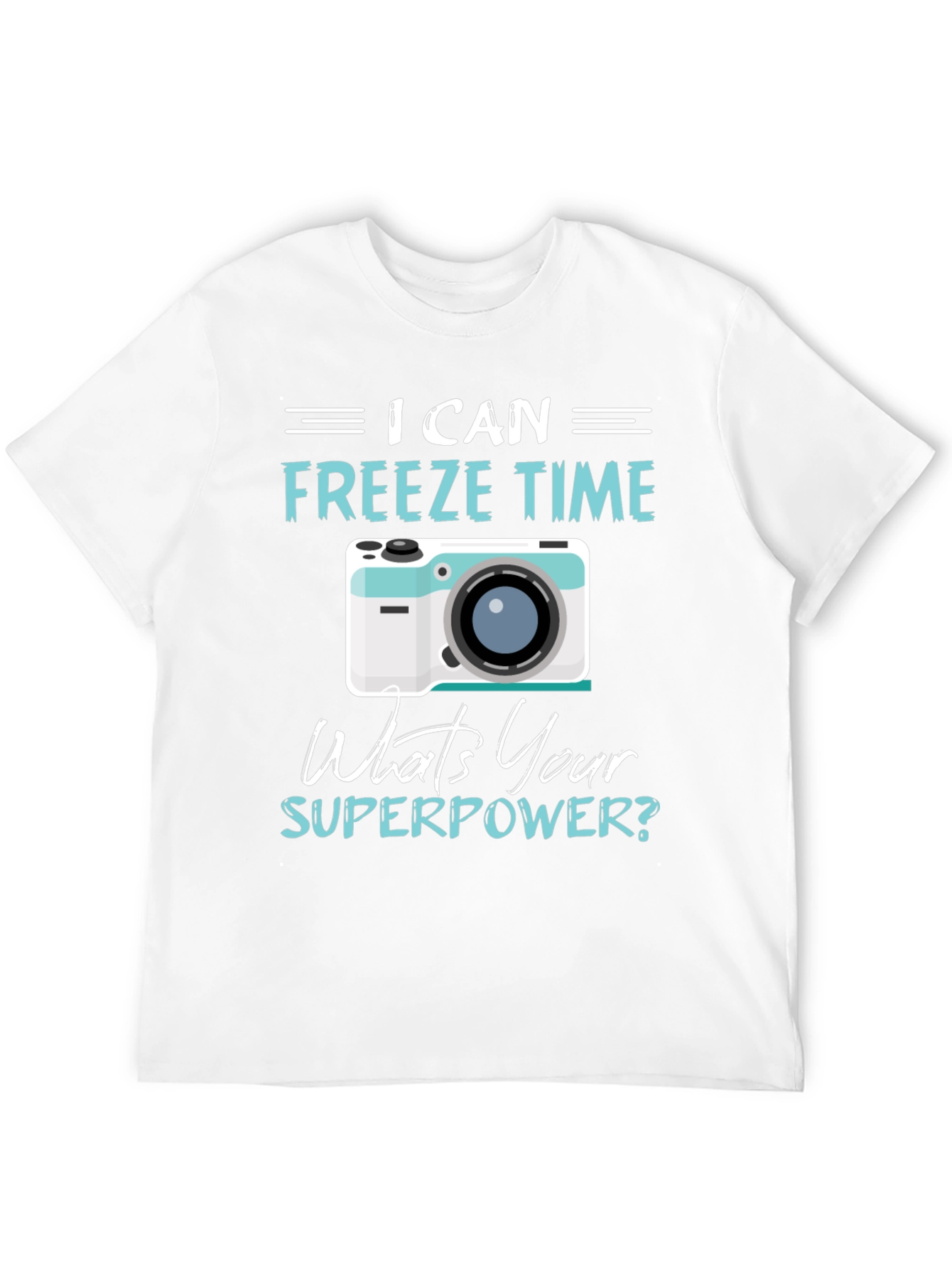 Freeze Time Camera Graphic T-Shirt