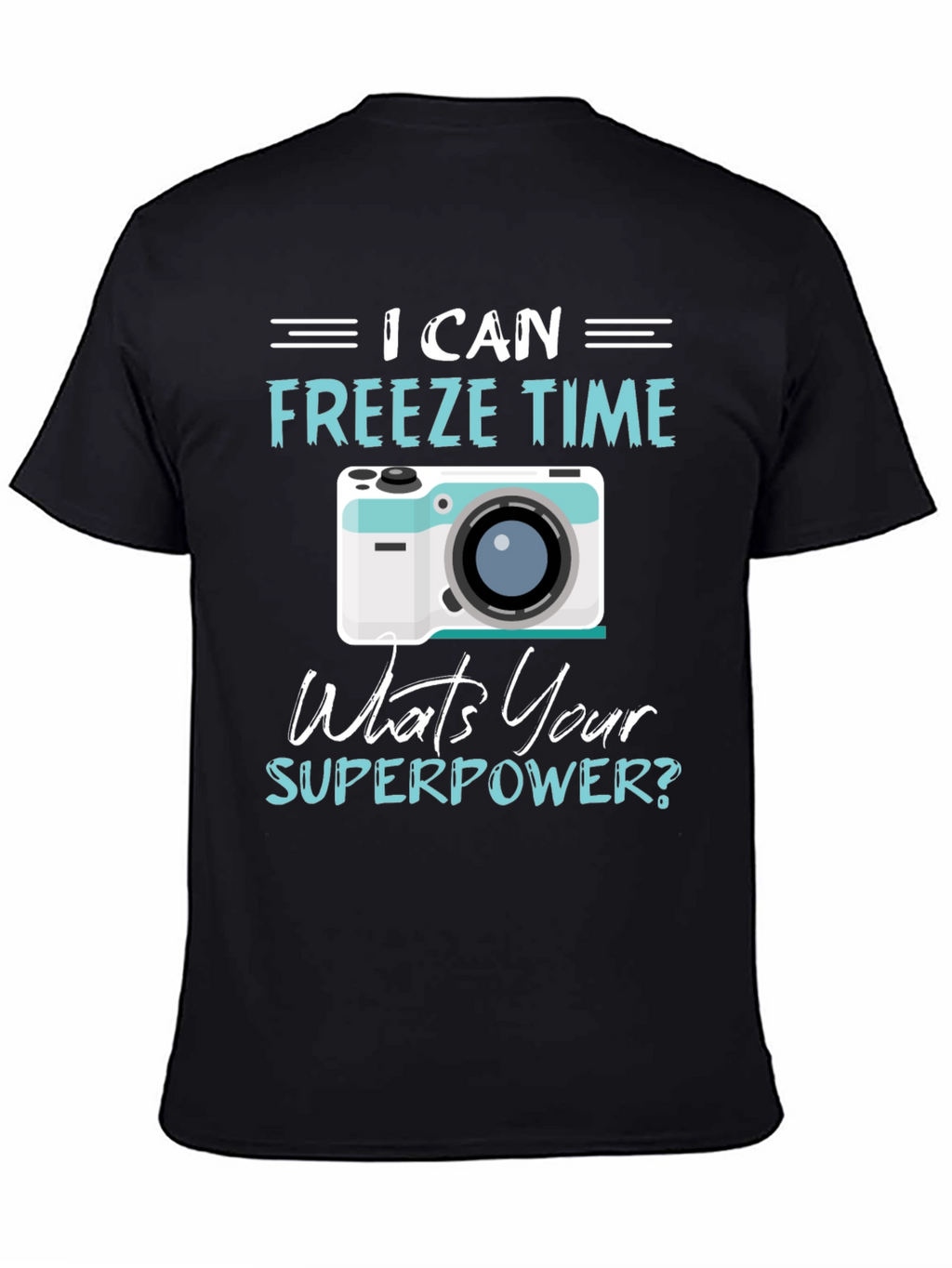 Freeze Time Camera Graphic T-Shirt