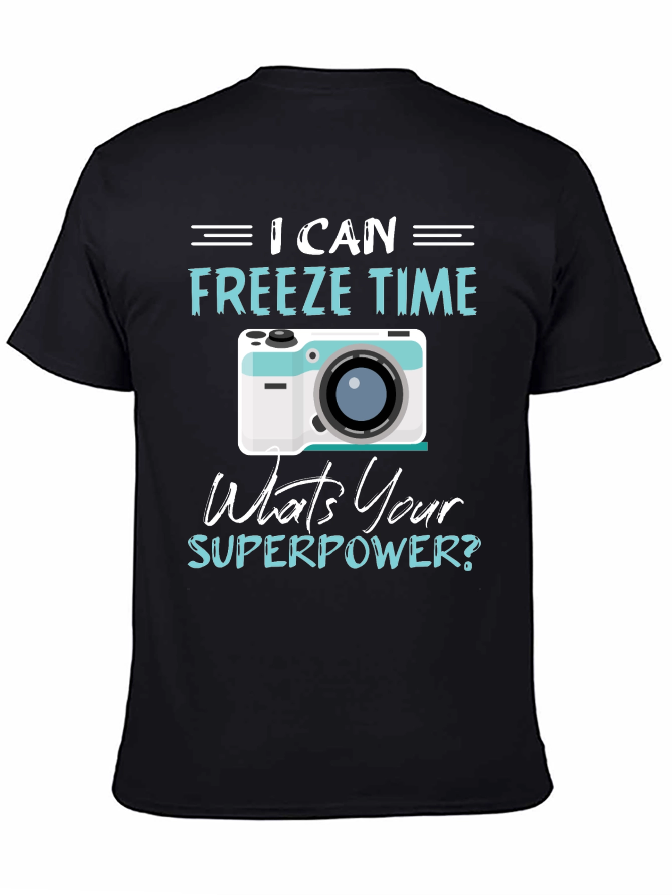 Freeze Time Camera Graphic T-Shirt