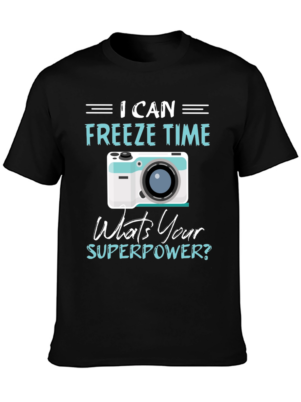 Freeze Time Camera Graphic T-Shirt
