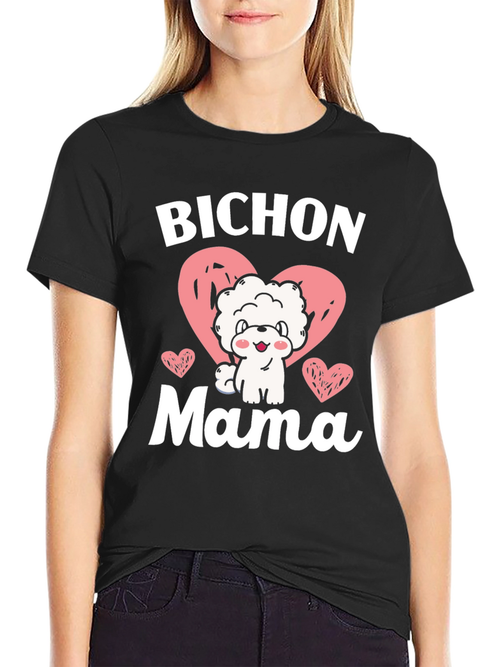 Bichon Mama Dog Lover Graphic Tee