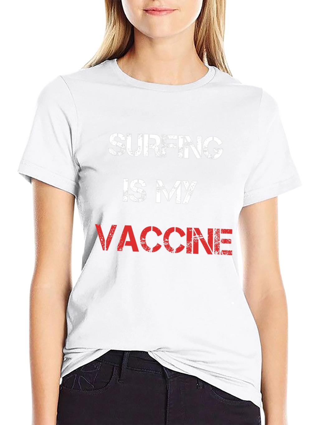 Surfing Is My Vaccine Graphic Tee
