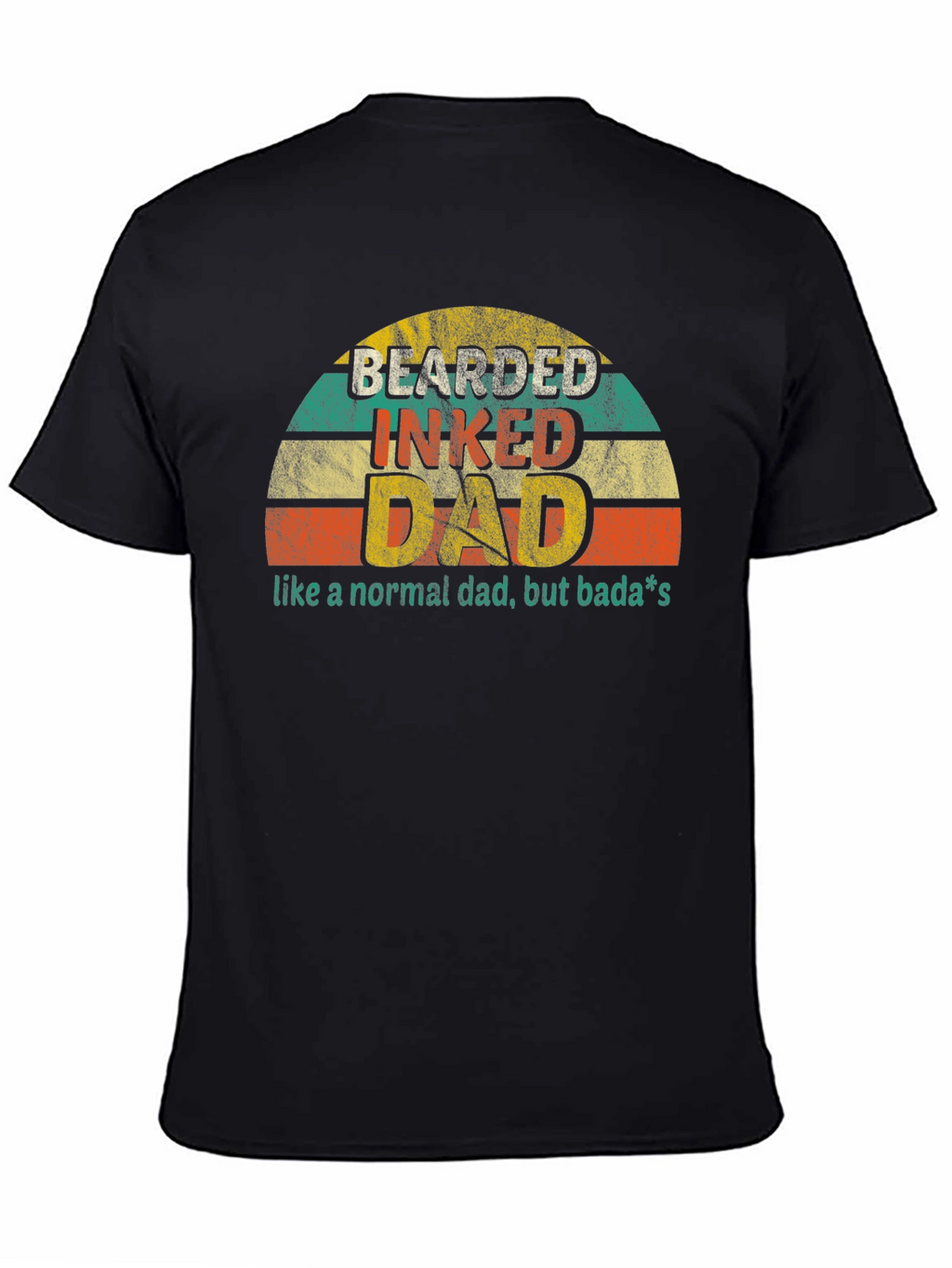 Bearded Inked Dad T-Shirt - Retro Style