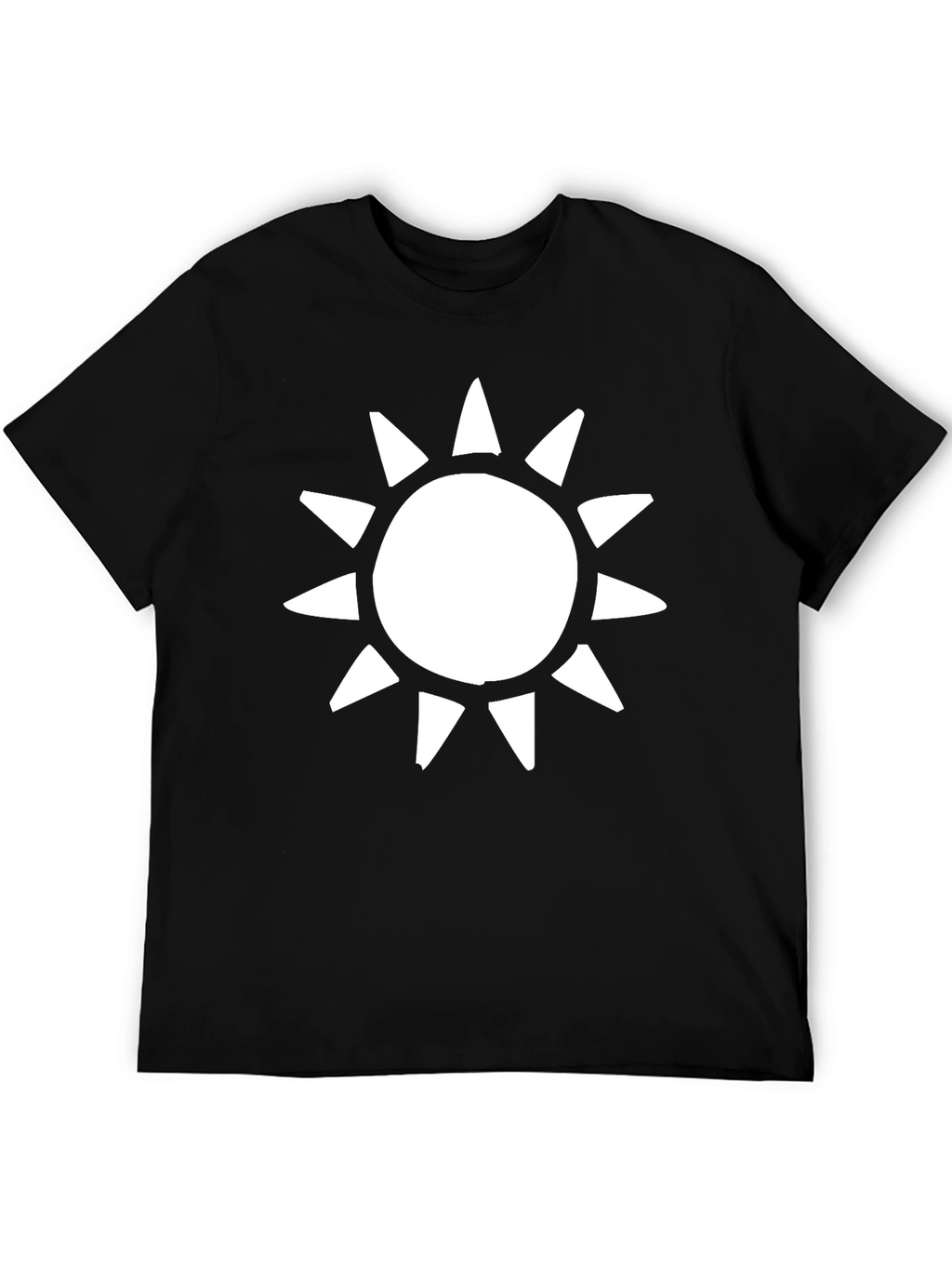 Sunburst Graphic T-Shirt - Casual Black Tee
