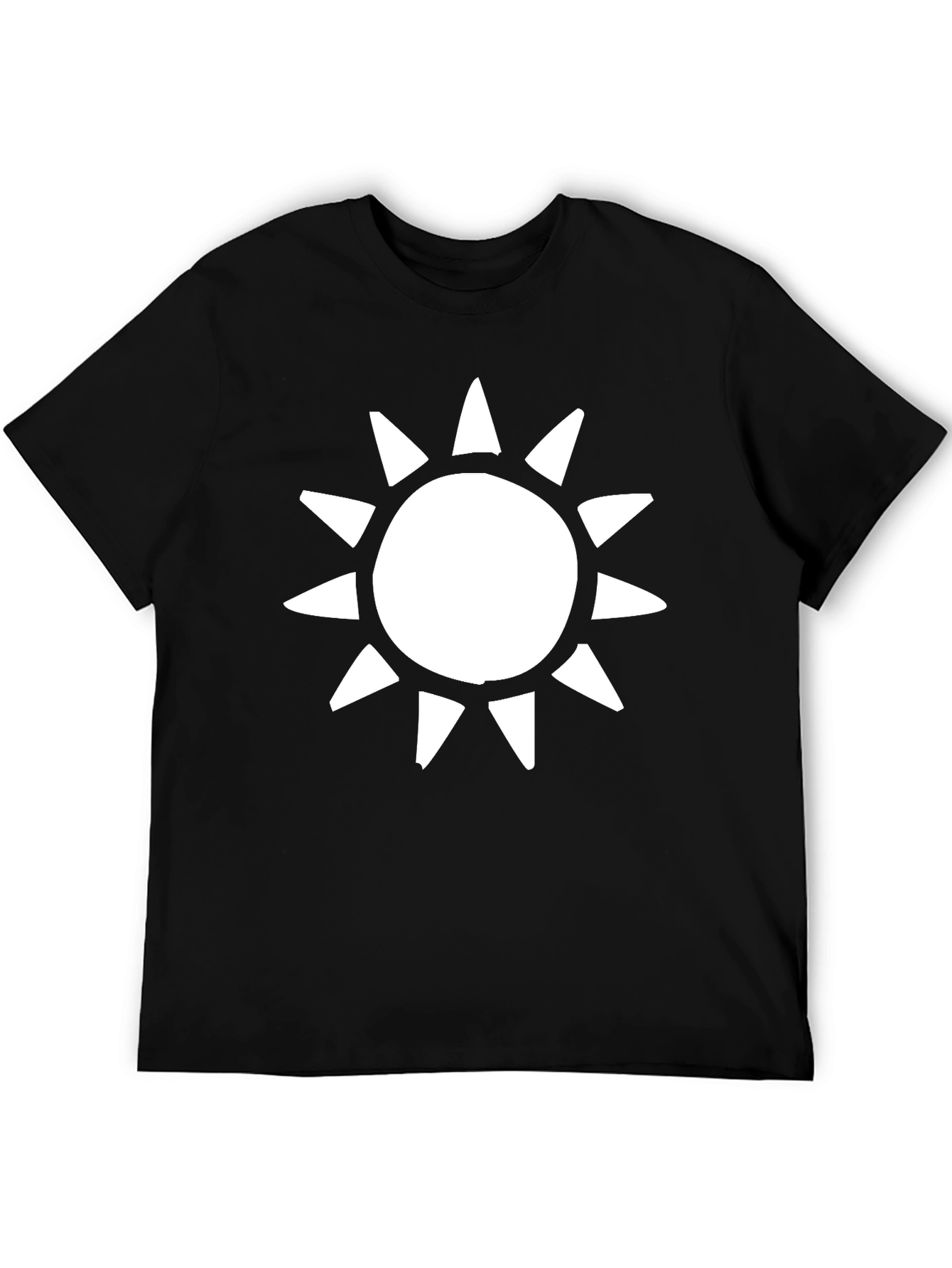 Sunburst Graphic T-Shirt - Casual Black Tee