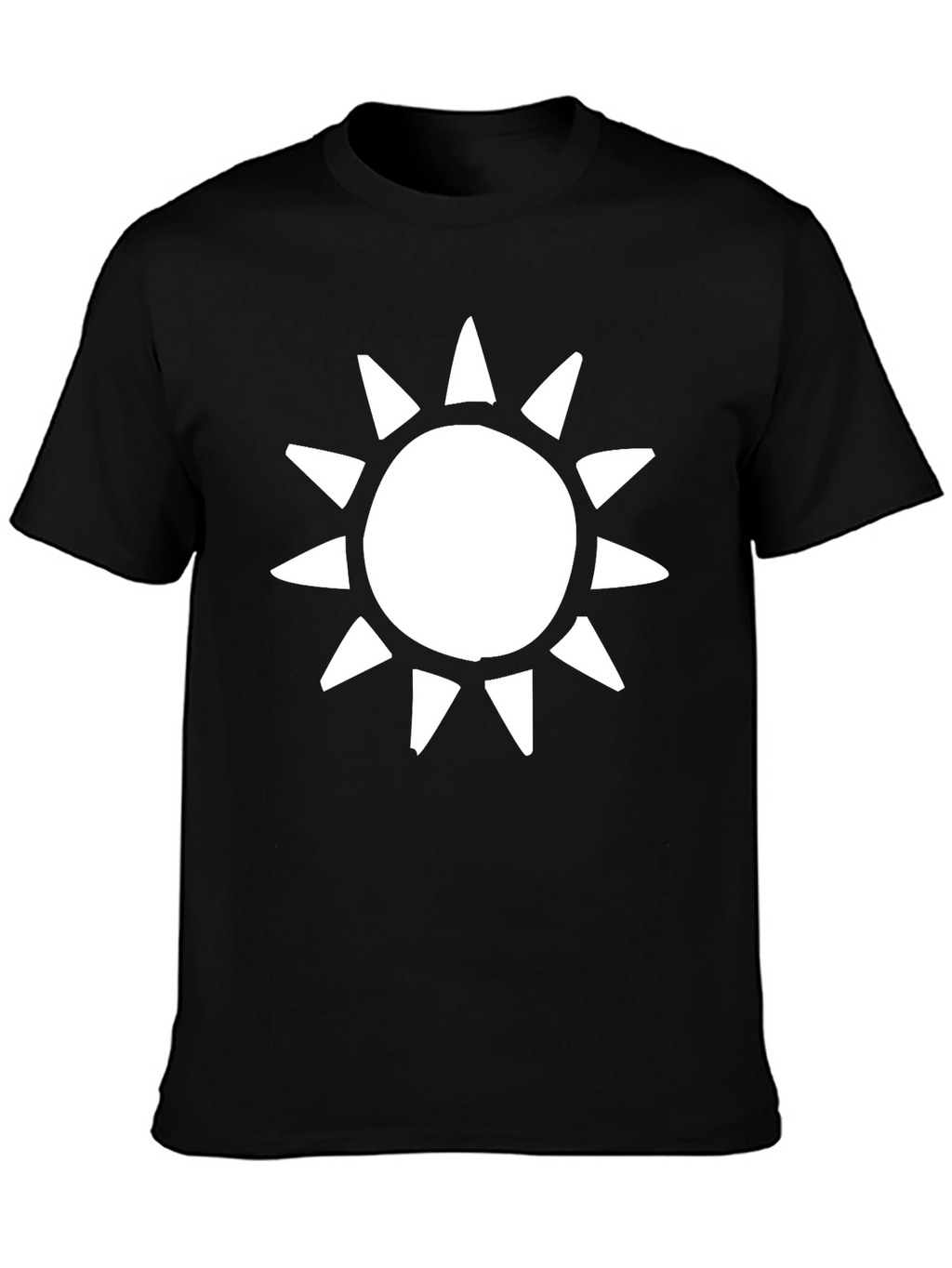 Sunburst Graphic T-Shirt - Casual Black Tee