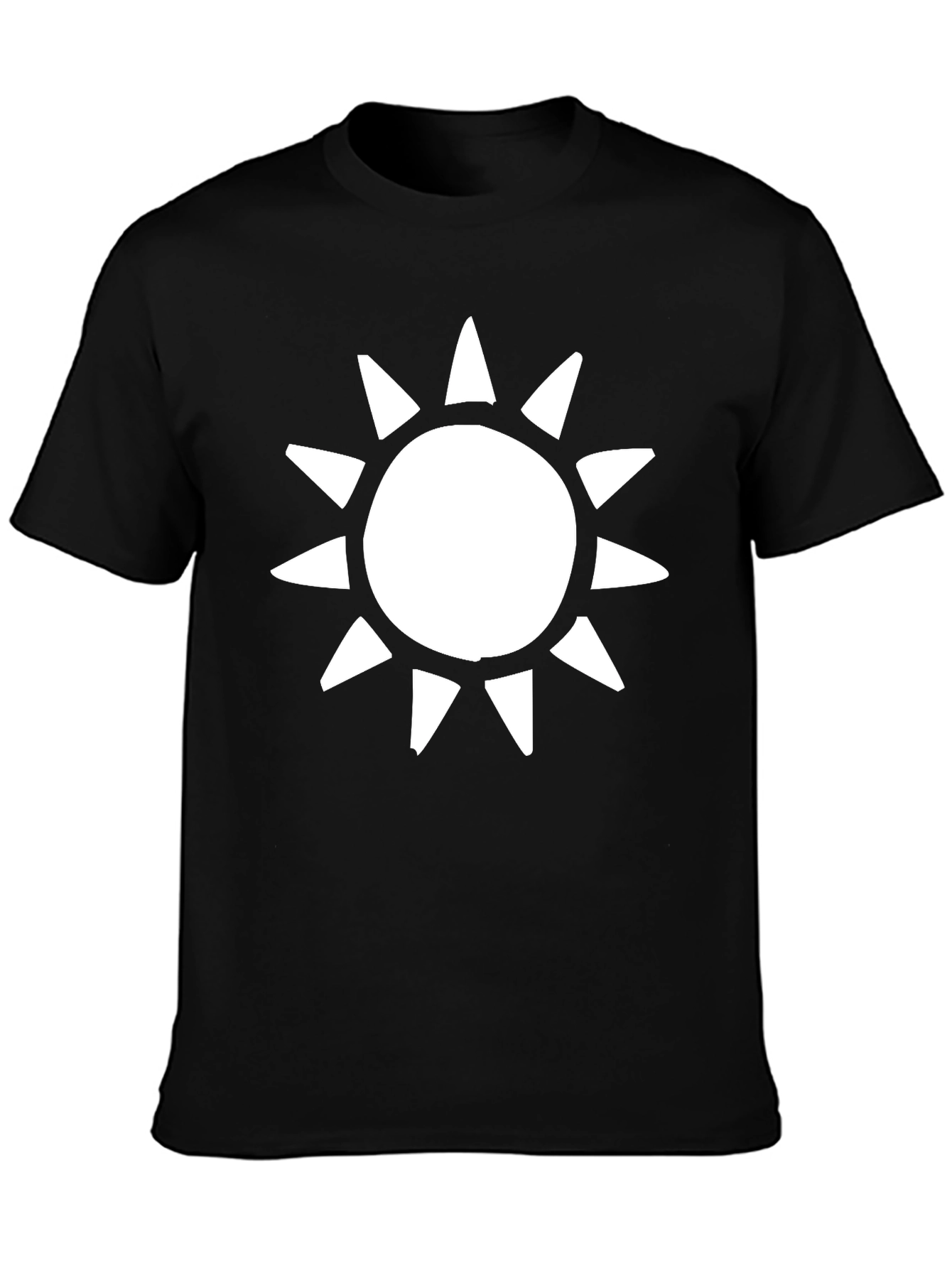 Sunburst Graphic T-Shirt - Casual Black Tee