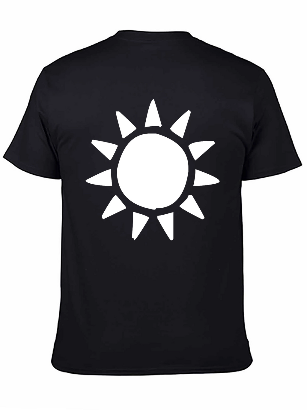 Sunburst Graphic T-Shirt - Casual Black Tee