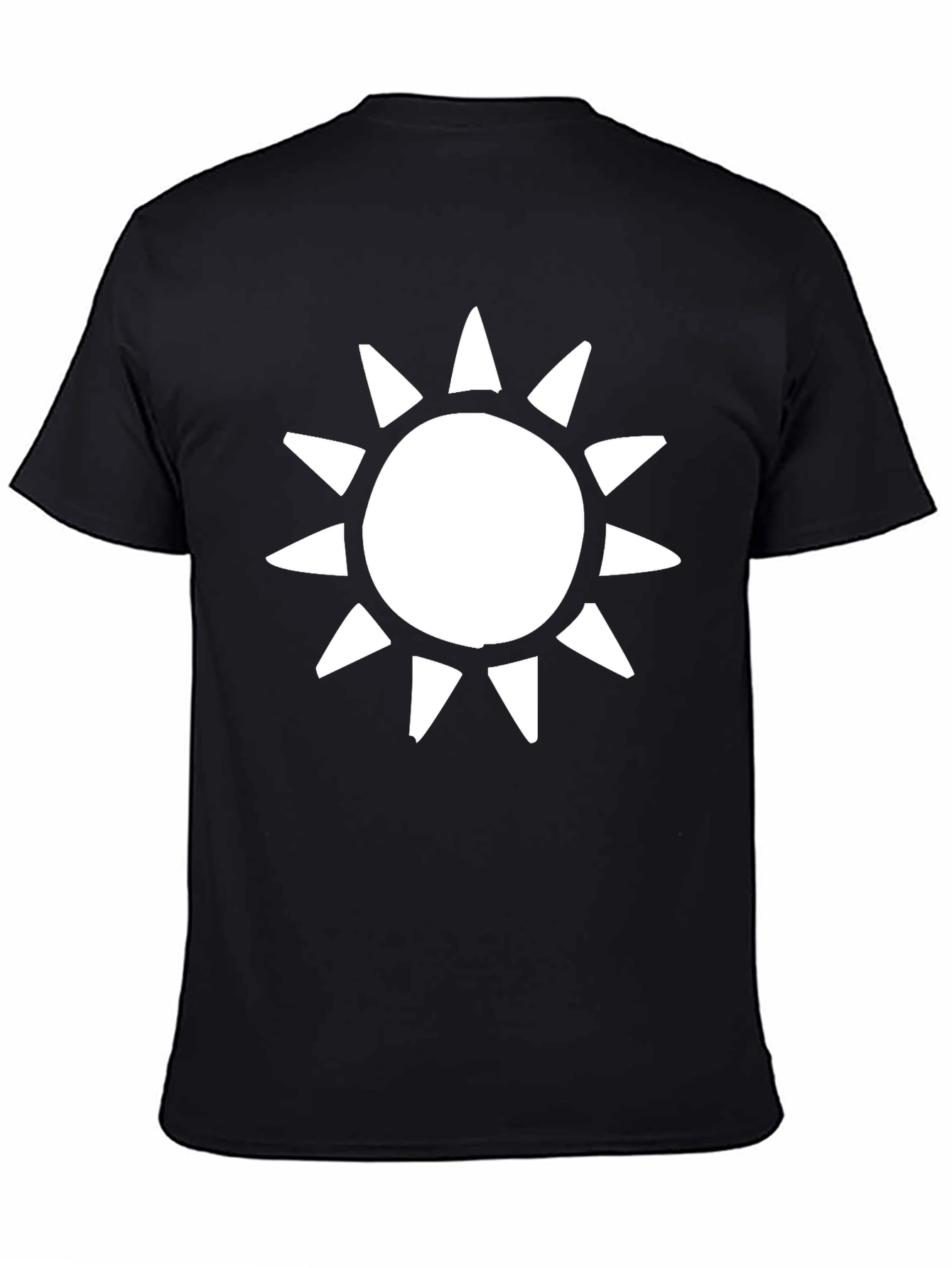 Sunburst Graphic T-Shirt - Casual Black Tee