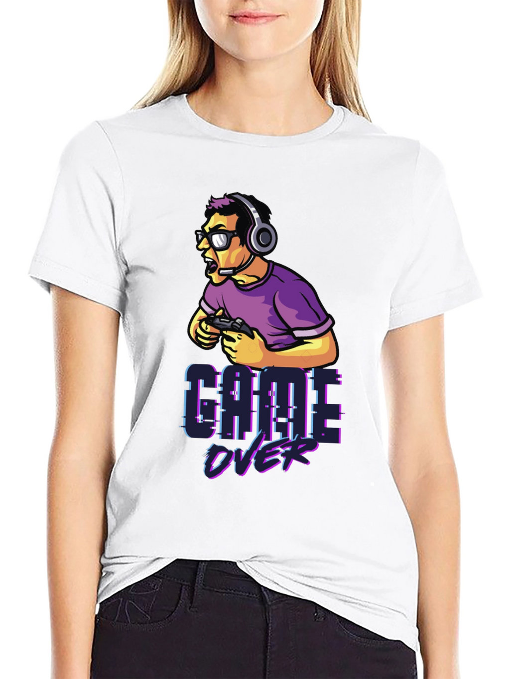 Game Over Gamer T-Shirt - Black