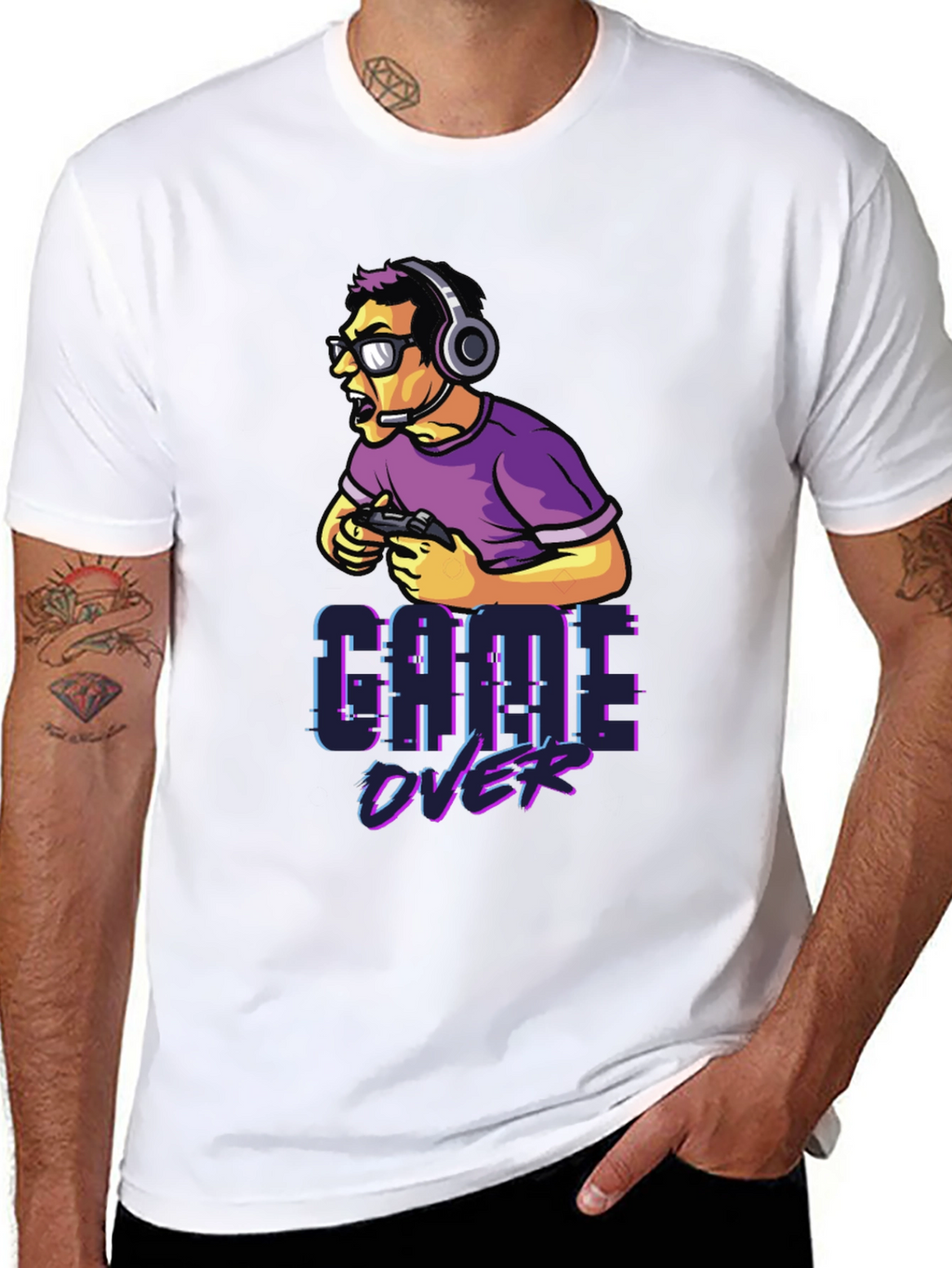 Game Over Gamer T-Shirt - Black