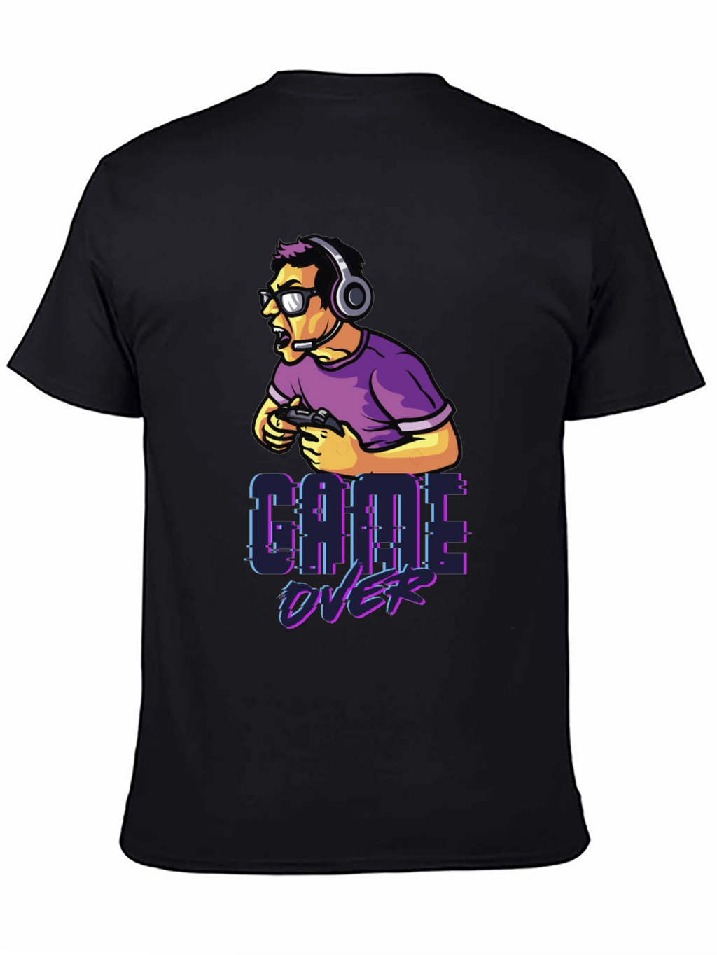 Game Over Gamer T-Shirt - Black
