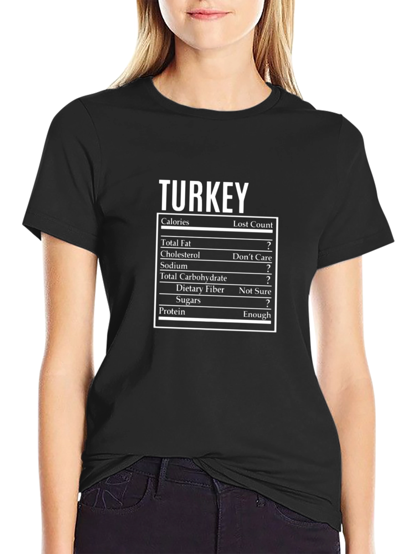 Funny Turkey Nutrition Facts T-Shirt