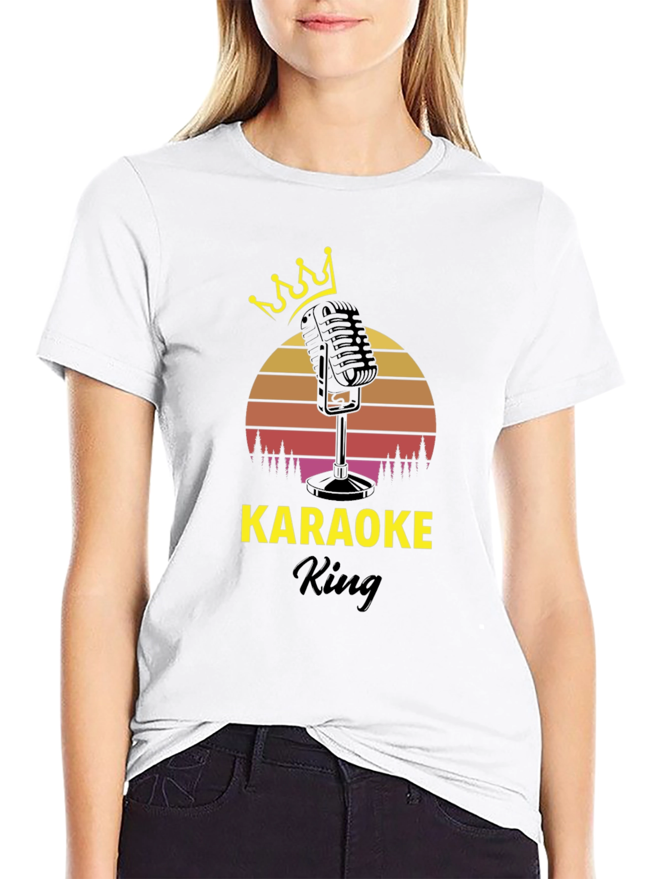 Karaoke King Black T-Shirt