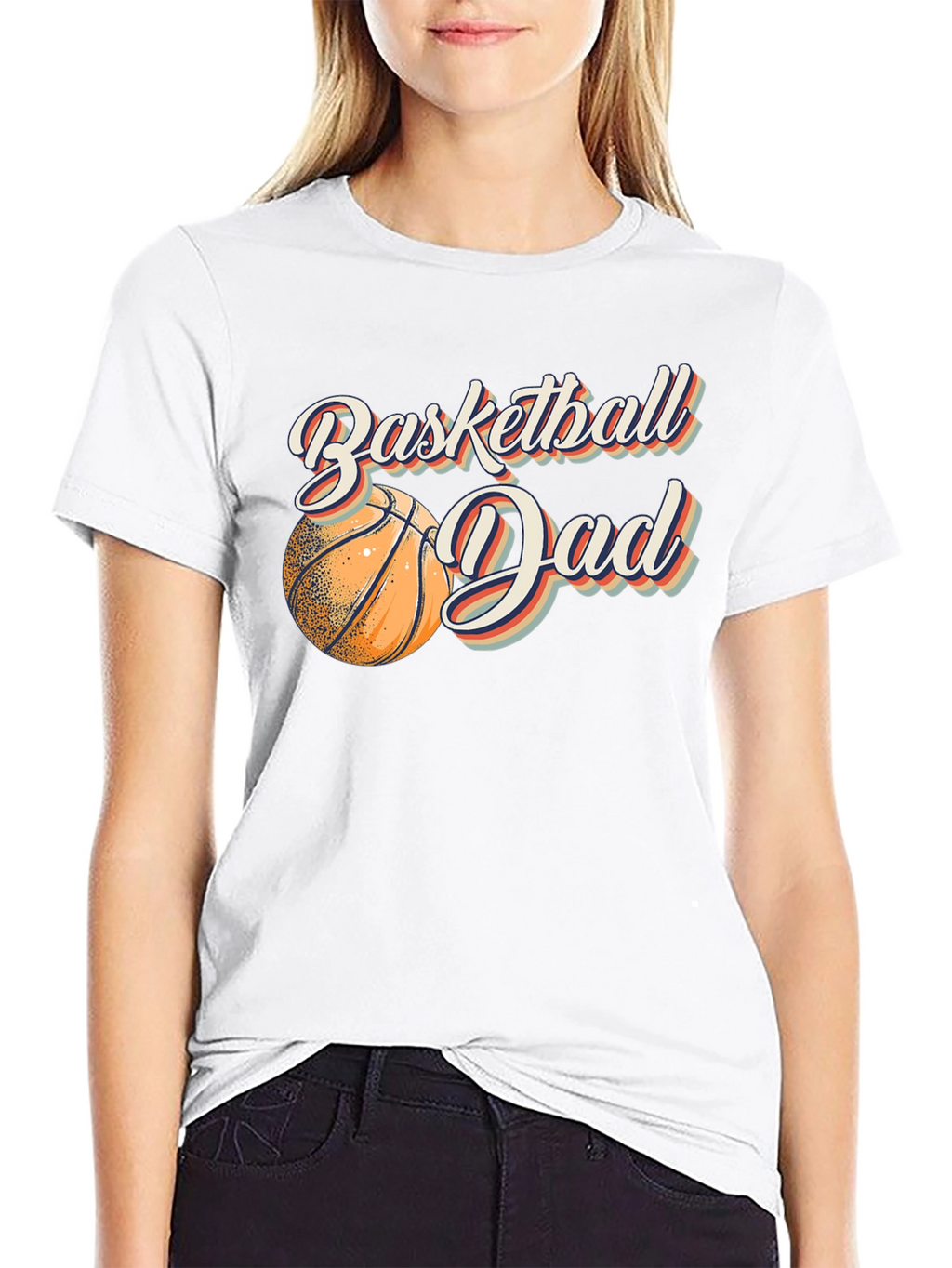 Basketball Dad Graphic Tee - Black