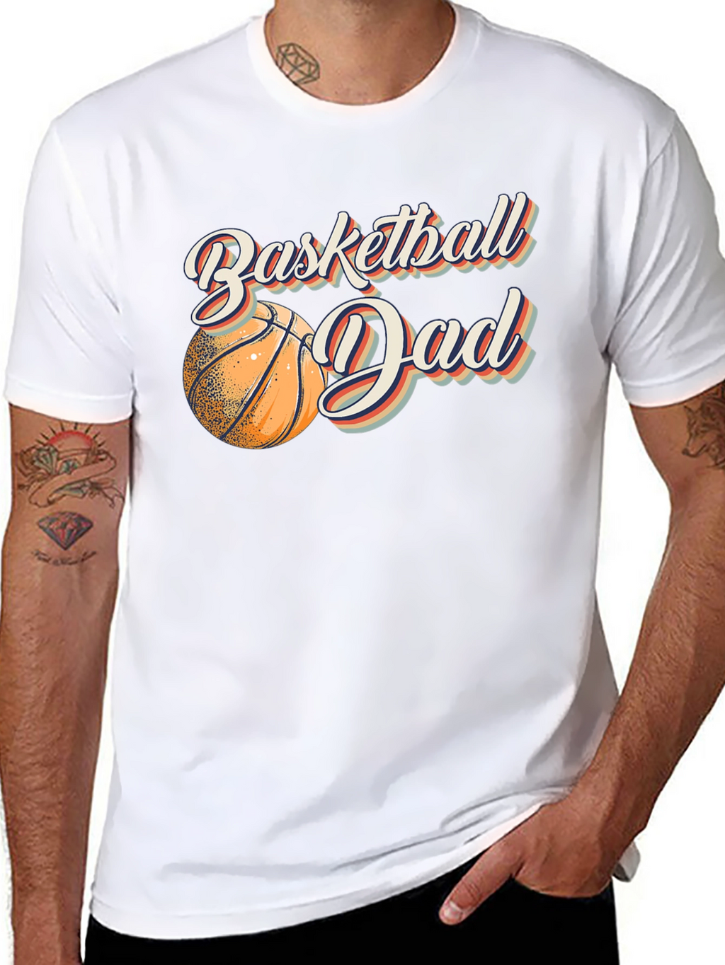 Basketball Dad Graphic Tee - Black