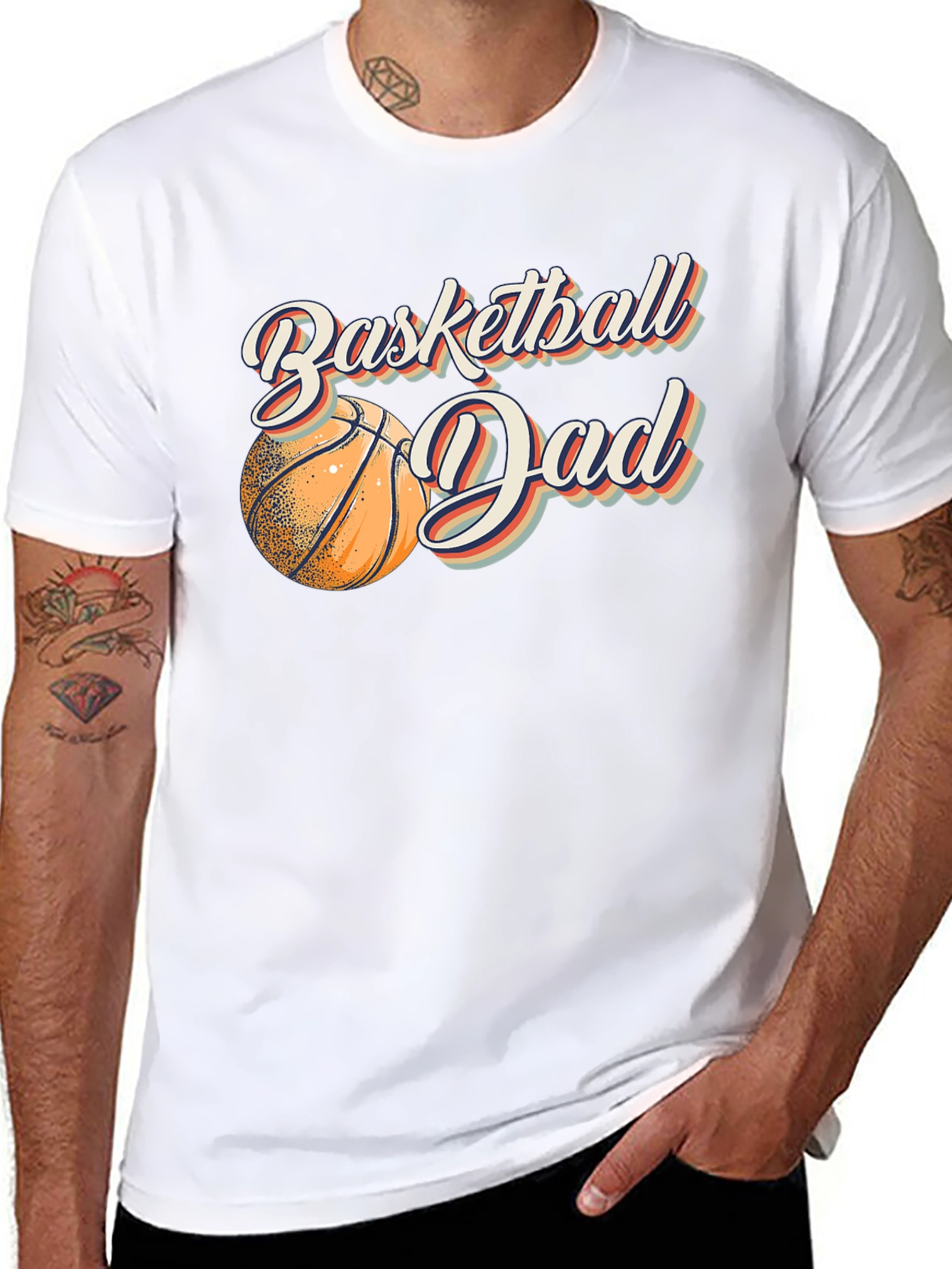 Basketball Dad Graphic Tee - Black