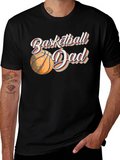Basketball Dad Graphic Tee - Black