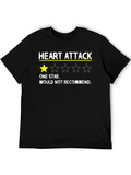 Heart Attack One Star Funny T-Shirt