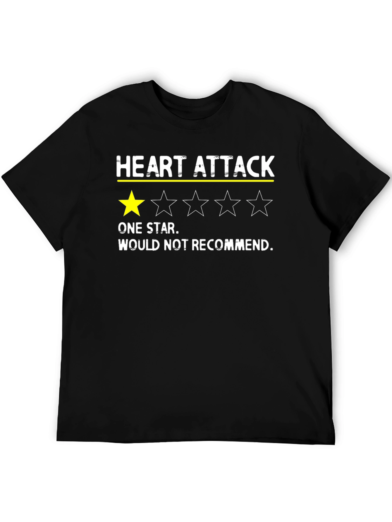 Heart Attack One Star Funny T-Shirt
