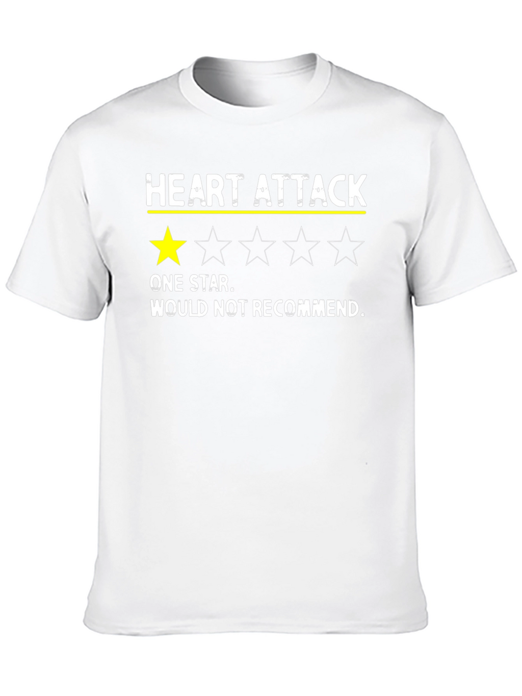Heart Attack One Star Funny T-Shirt
