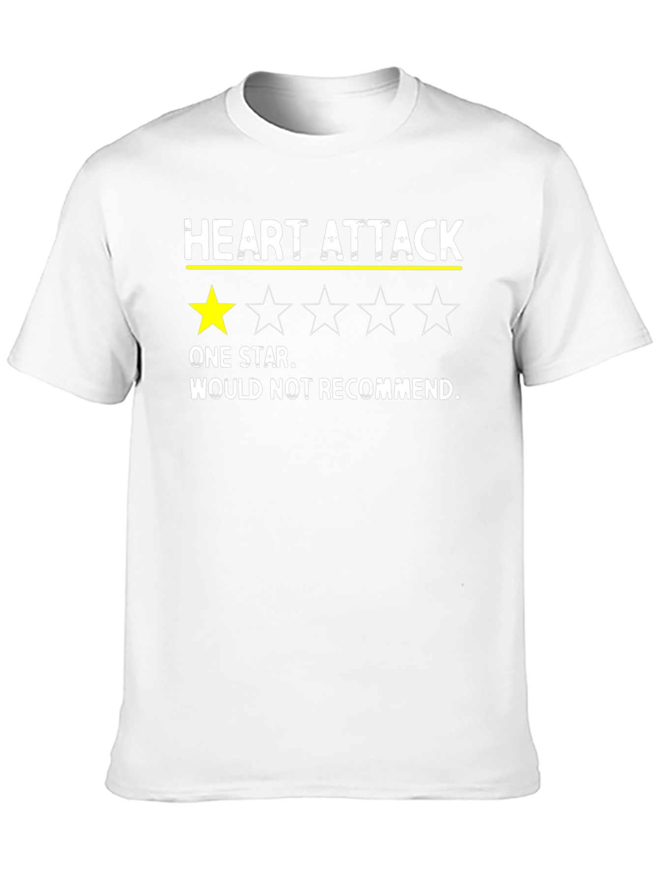 Heart Attack One Star Funny T-Shirt