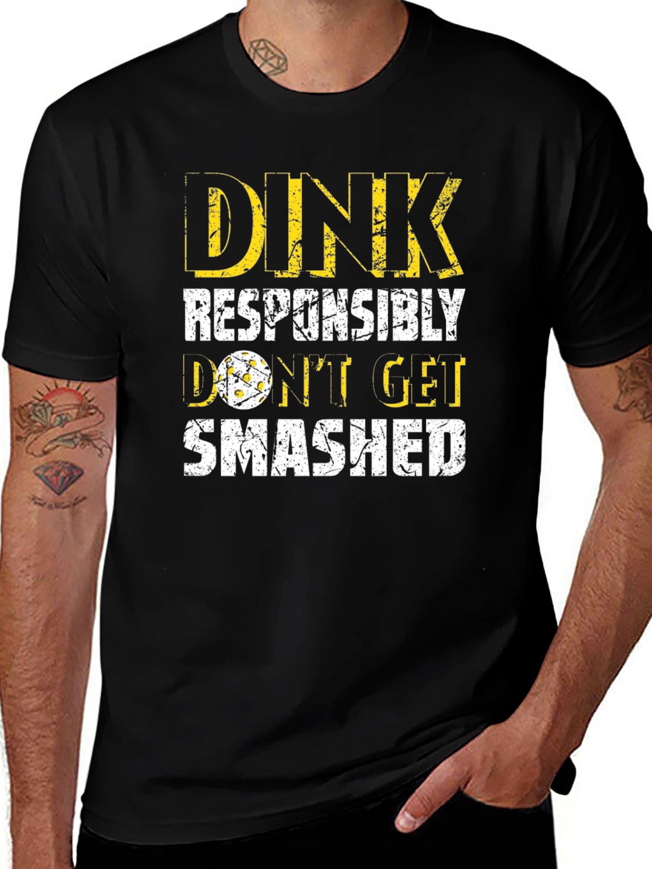 Dink Responsibly Pickleball Graphic Tee
