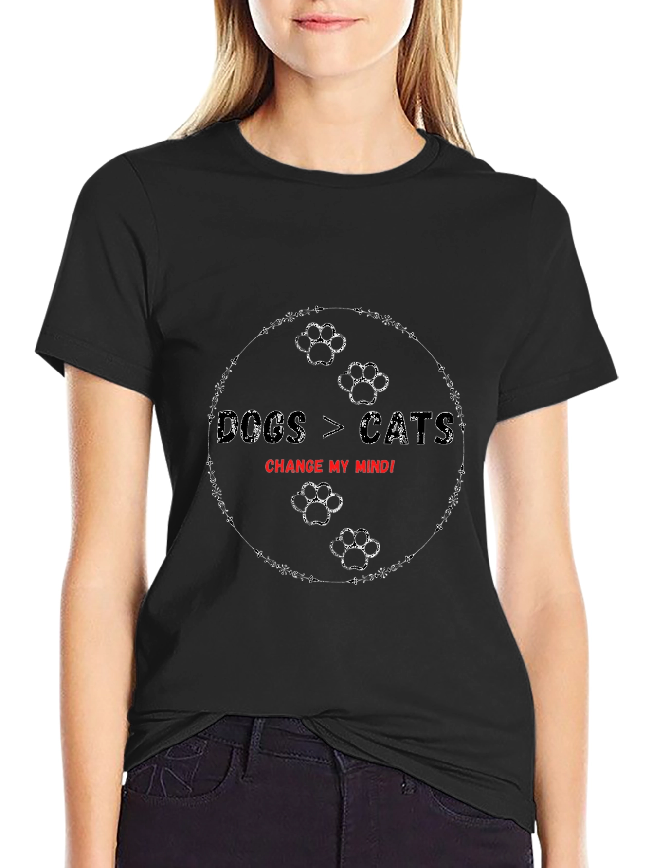 Dogs > Cats Change My Mind T-Shirt