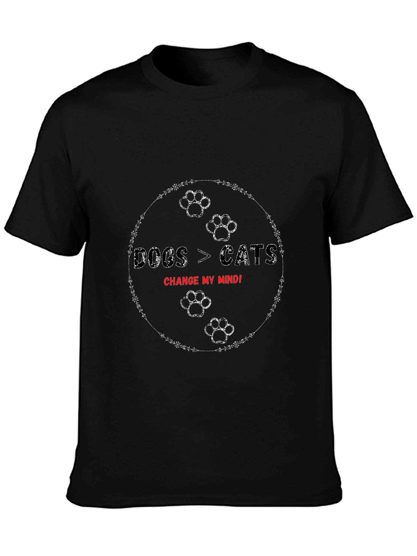 Dogs > Cats Change My Mind T-Shirt