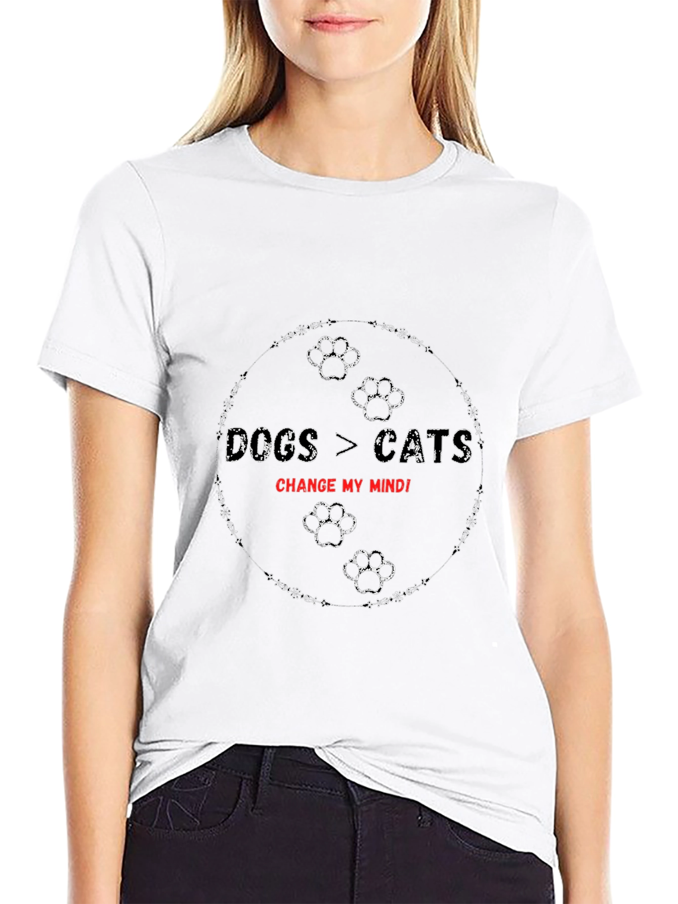 Dogs > Cats Change My Mind T-Shirt