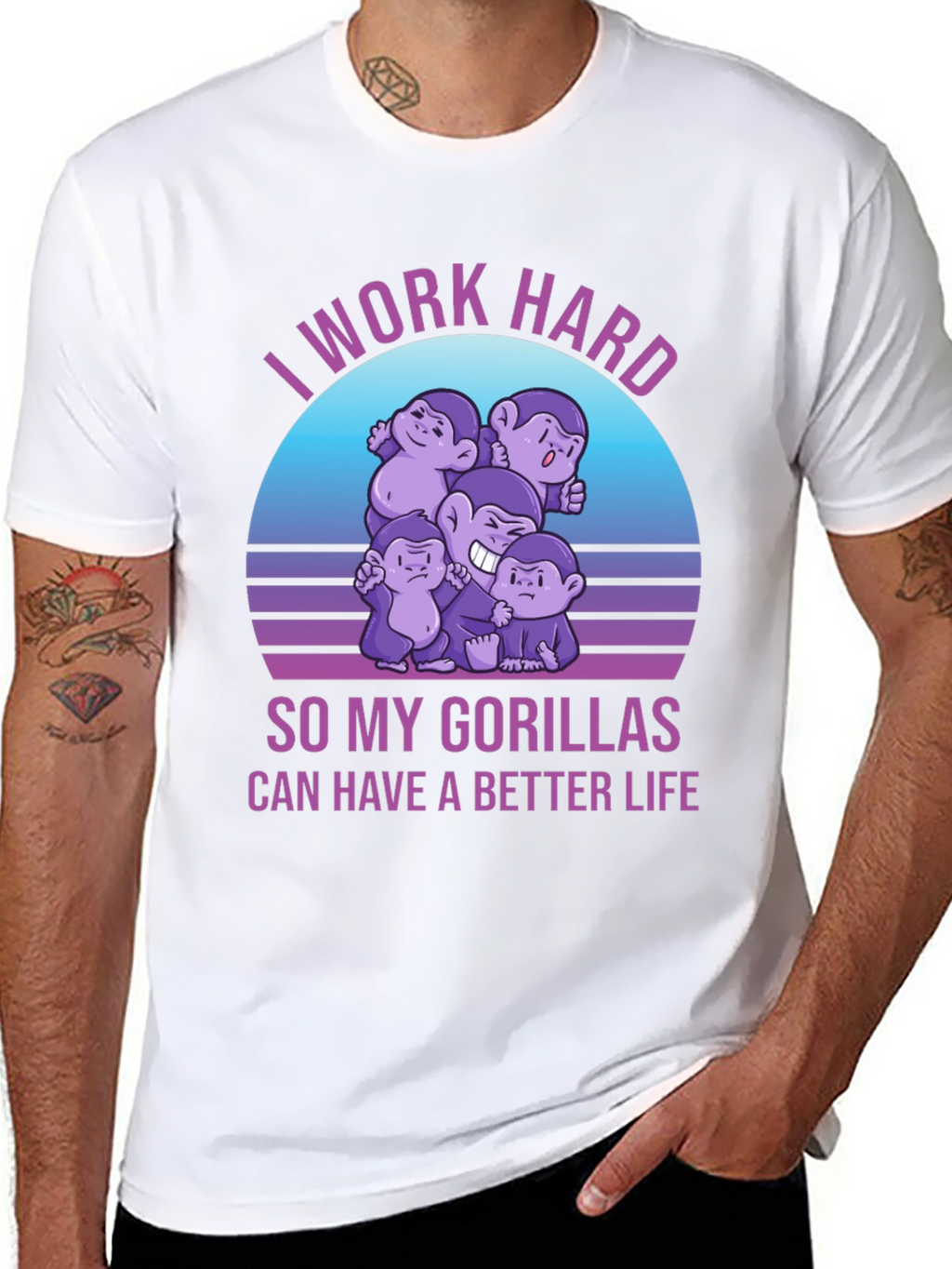 Work Hard Gorillas T-Shirt