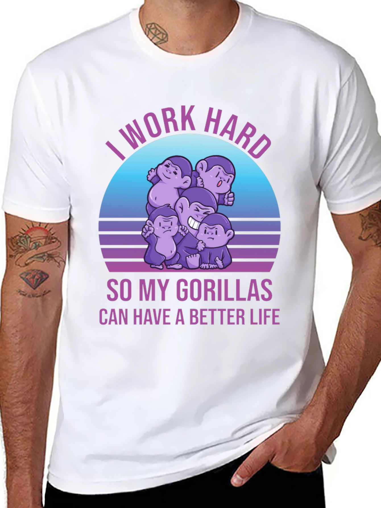 Work Hard Gorillas T-Shirt