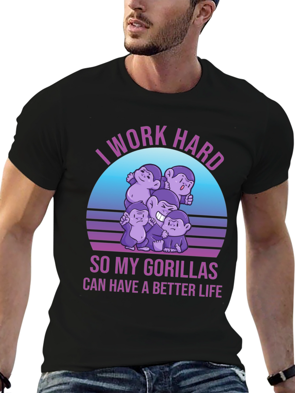 Work Hard Gorillas T-Shirt