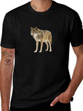 Wolf Graphic T-Shirt - Premium Black Tee