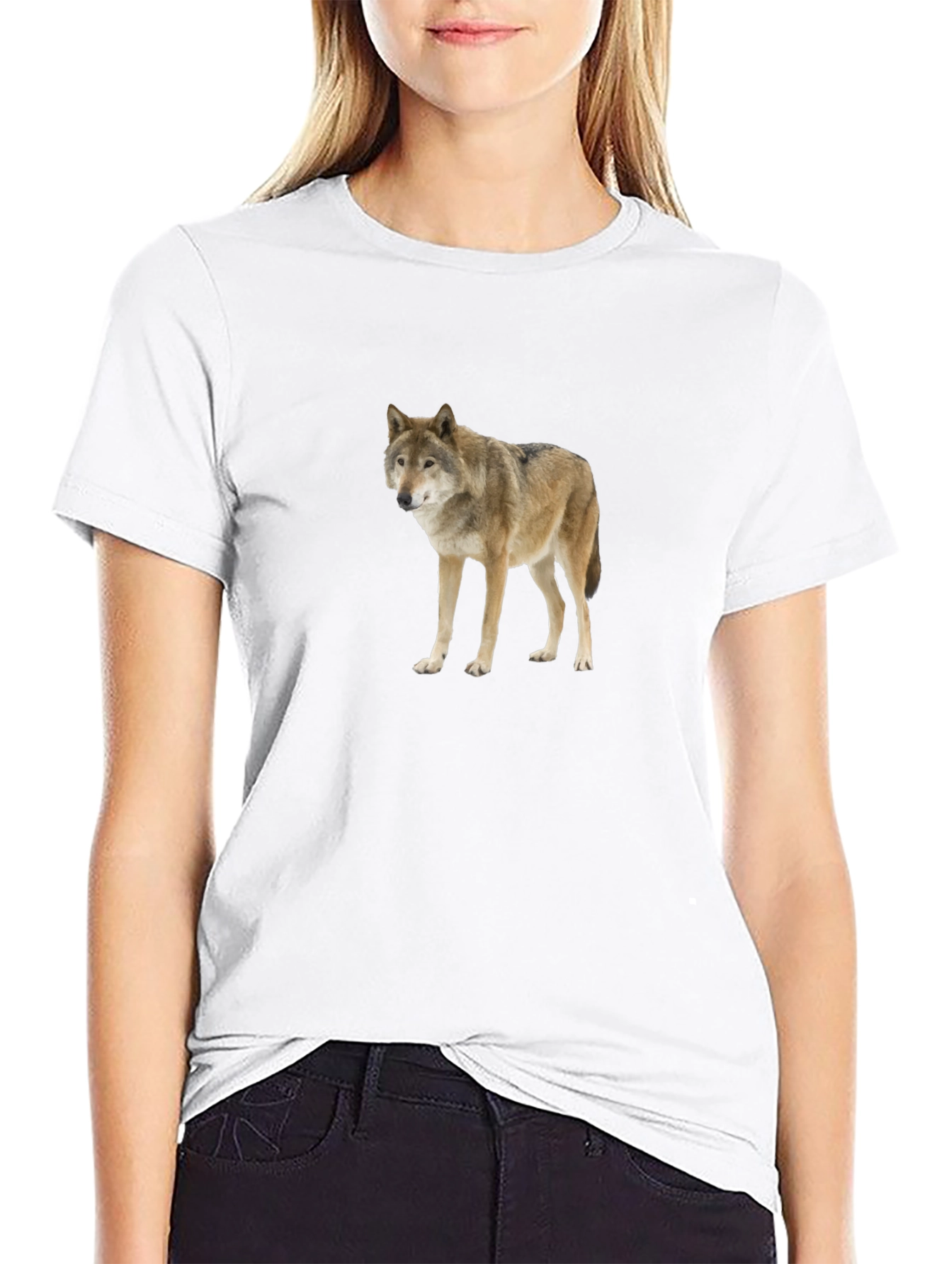Wolf Graphic T-Shirt - Premium Black Tee