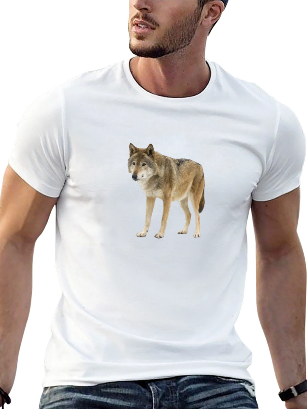 Wolf Graphic T-Shirt - Premium Black Tee