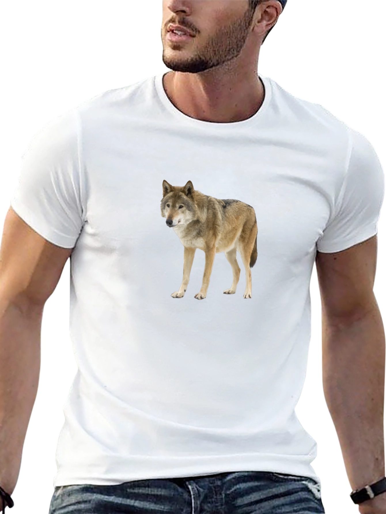Wolf Graphic T-Shirt - Premium Black Tee