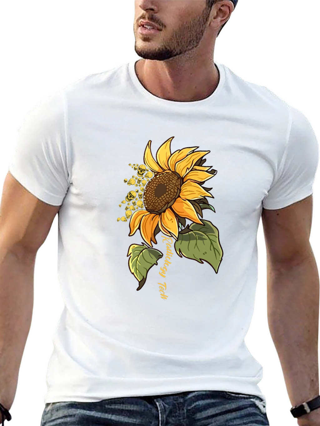 Radiology Tech Sunflower Graphic Tee