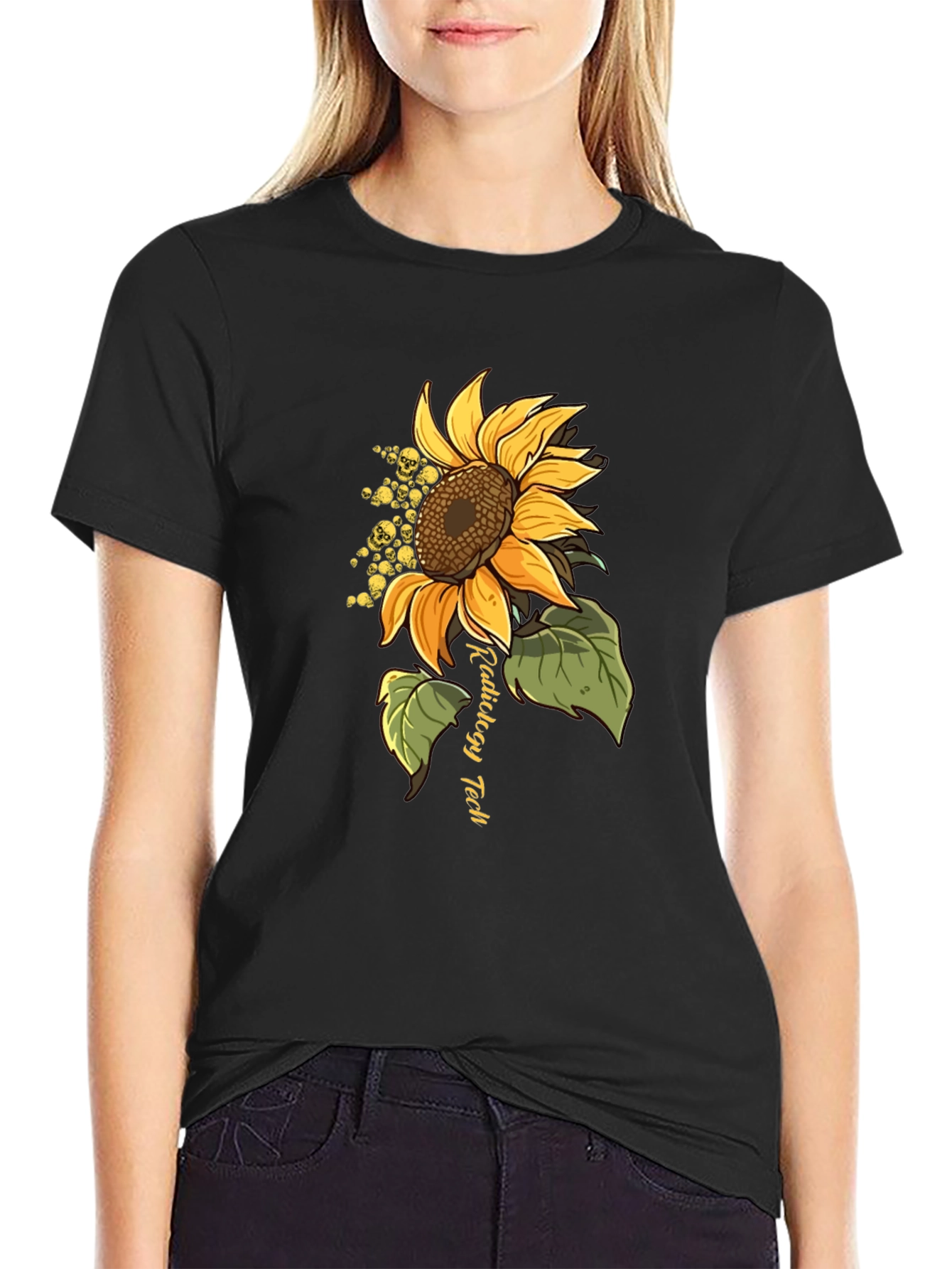 Radiology Tech Sunflower Graphic Tee