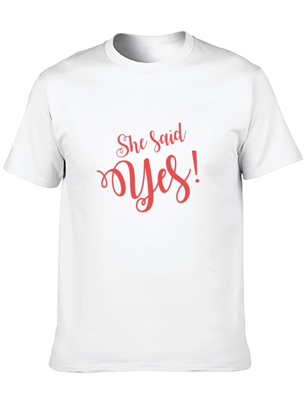 She Said Yes! Black Graphic Tee