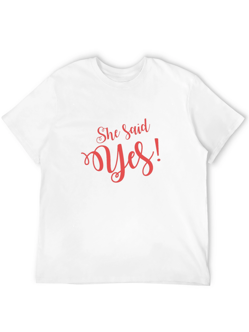 She Said Yes! Black Graphic Tee