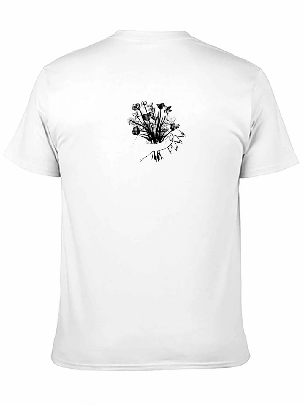 Black Floral Bouquet Graphic Tee