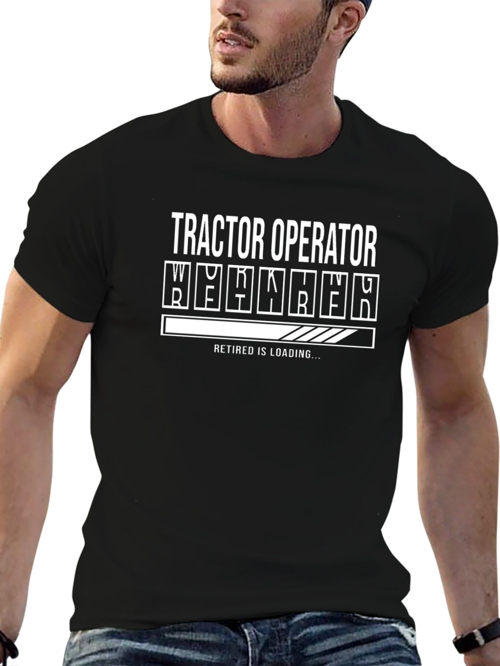 Tractor Operator Retirement Loading T-Shirt