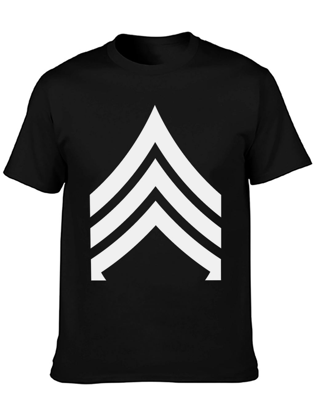 Sergeant Stripes Graphic Tee - Black Casual Shirt