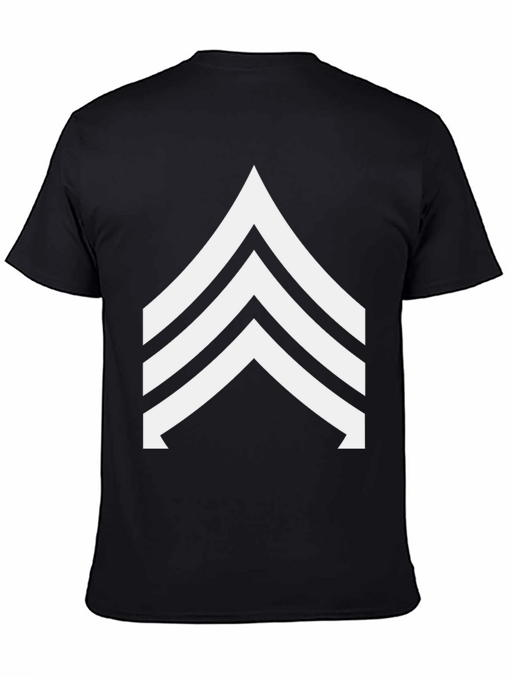 Sergeant Stripes Graphic Tee - Black Casual Shirt