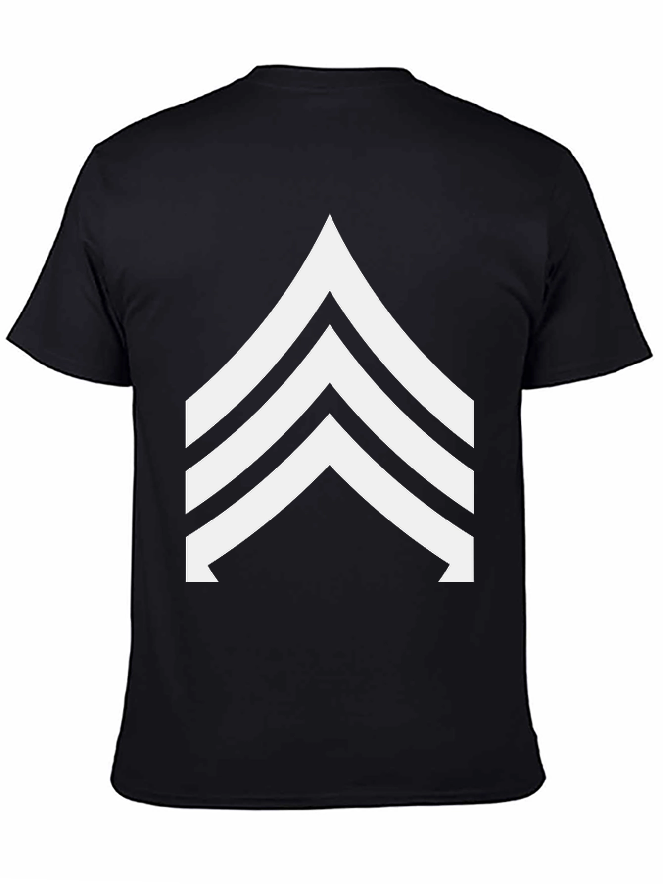 Sergeant Stripes Graphic Tee - Black Casual Shirt