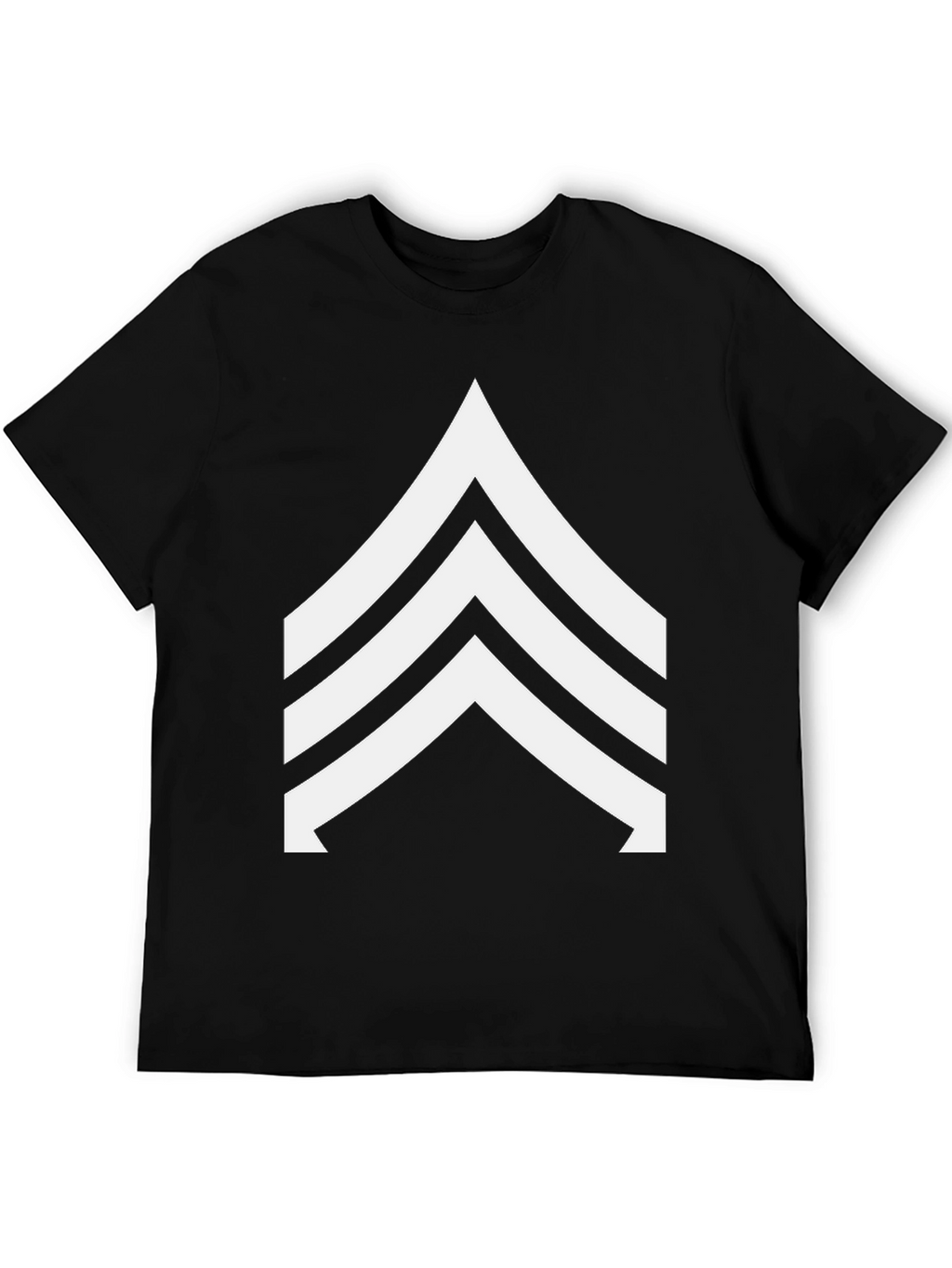 Sergeant Stripes Graphic Tee - Black Casual Shirt