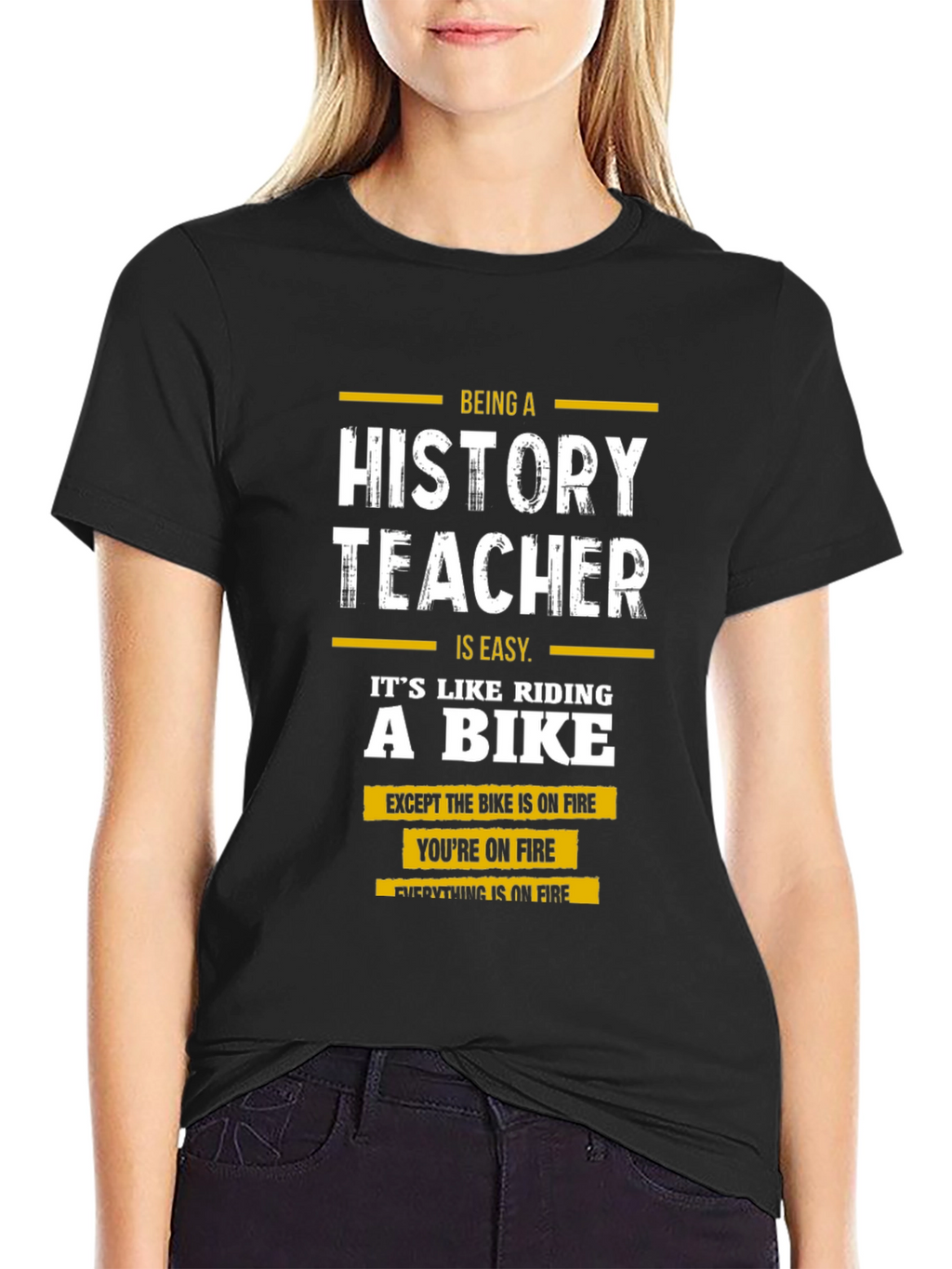 History Teacher On Fire T-Shirt
